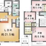 21帖超の広々LDK(間取)