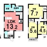稲沢市駅前２丁目 中古戸建て3,280万円  〈初期費用含め借入額3,780万円の場合 月々 返済額104,081円 〉